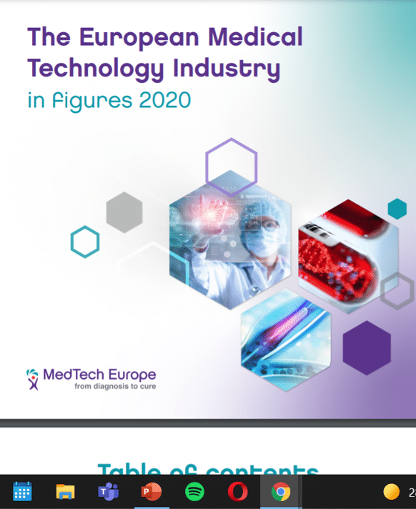 European medical technology industry in figures 2020